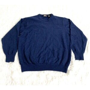 Jos A Bank Kids Merino Wool Pullover Sweater Size XL Navy Blue